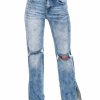 Clothing * | Wholesale Risen Jeans Gossip Girl Straight Jeans Medium