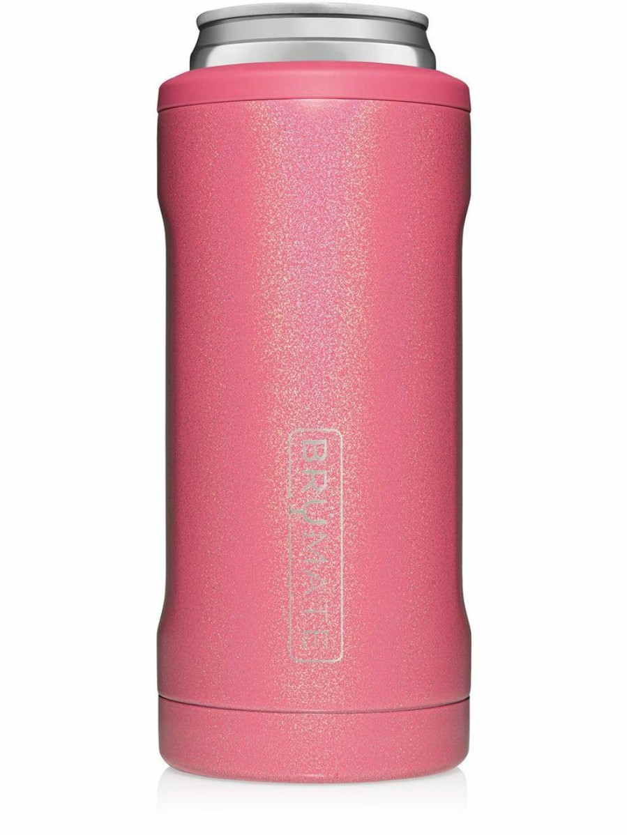 Gameday * | New Accessories Brumate Glitter Pink Hopsulator Slim