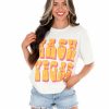 T-Shirts * | Coupon Golden Rose T-Shirts Nash Vegas Oversized Tee Vintage White