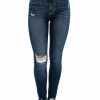 Clothing * | Discount Kancan Bottoms Wrong Timing High Rise Ankle Skinny Jean Dark