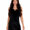 Clothing * | Best Reviews Of Cloud Ten Dresses La Vida Loca Velvet Bodycon Dress Black