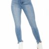 Clothing * | Wholesale Cello Bottoms Influencer High Rise Ankle Skinny Jeans Medium Denim