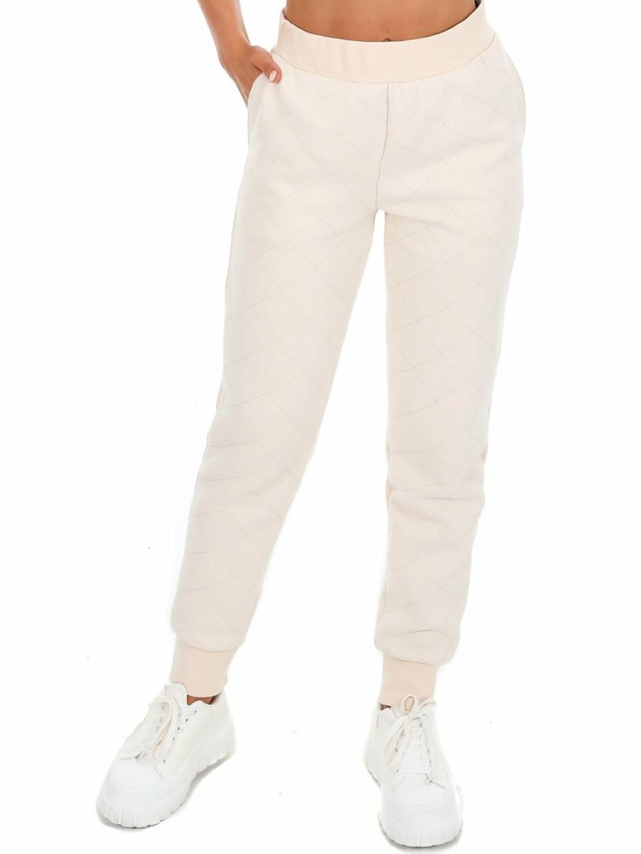 Jb Fit * | Best Reviews Of Mono B Retrospect High Waisted Joggers Jb Fit Cream