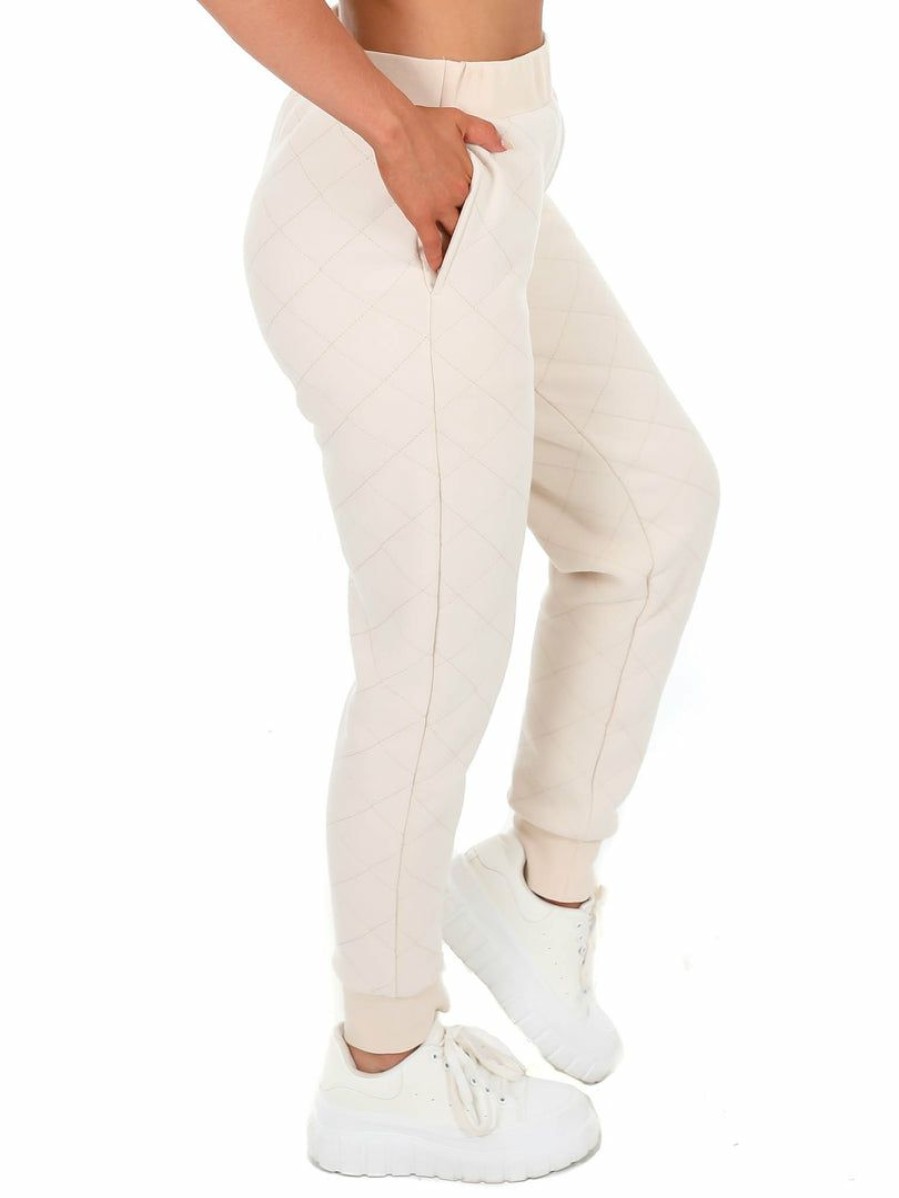 Jb Fit * | Best Reviews Of Mono B Retrospect High Waisted Joggers Jb Fit Cream