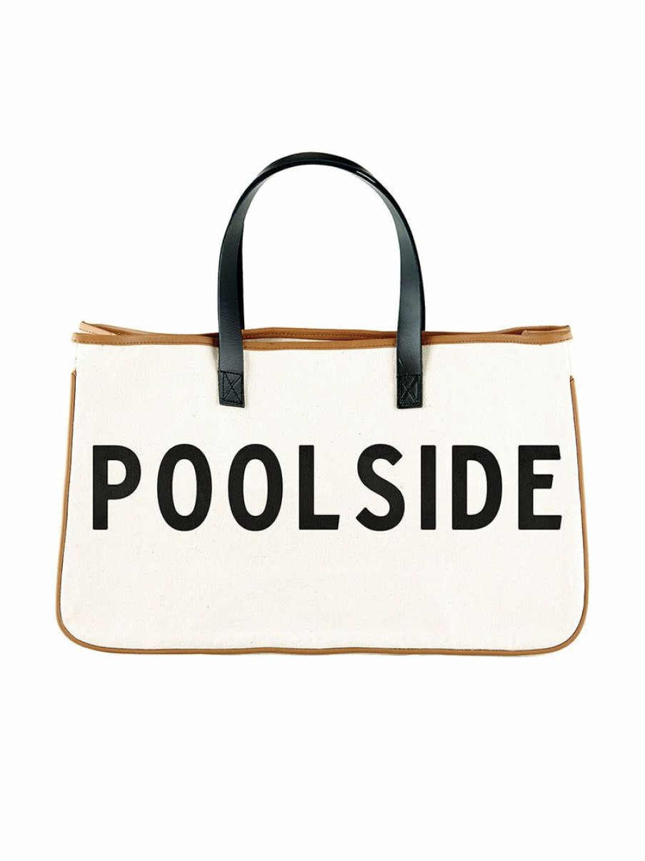 Gameday * | Cheapest Accessories Poolside Canvas Tote Bags