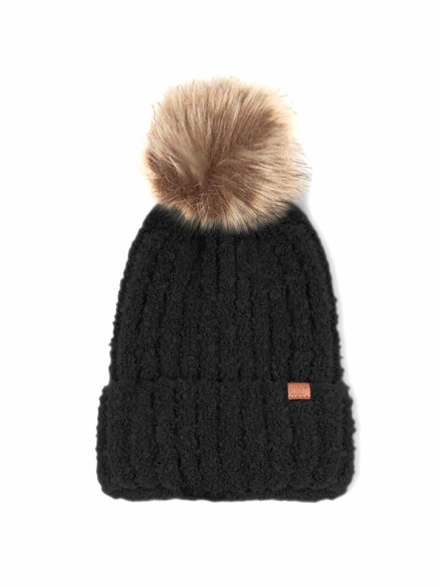 Gameday * | Wholesale David And Young Super Soft Fur Pom Beanie Hats