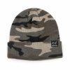 Gameday * | Discount Accessories Hats Grey Knitted Camo Beanie