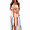 Clothing * | Best Pirce Luxxel Playsuits Imagination Stripe Two Piece Set Multi