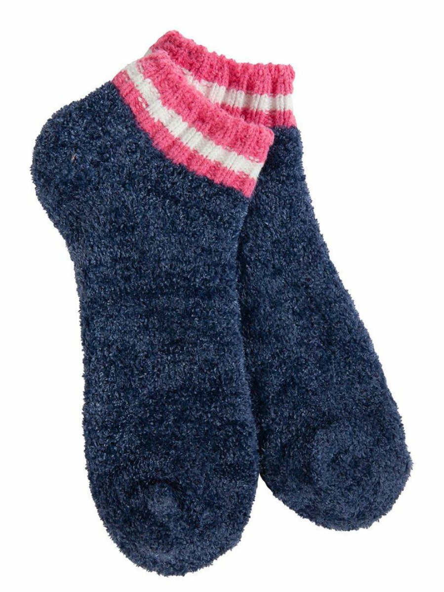 Gameday * | Flash Sale Accessories Holiday Cozy Chenille Rugby Low Socks