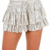 Clothing * | Promo Day + Moon Bottoms Always Been This Glam Ruffle Skort Champagne