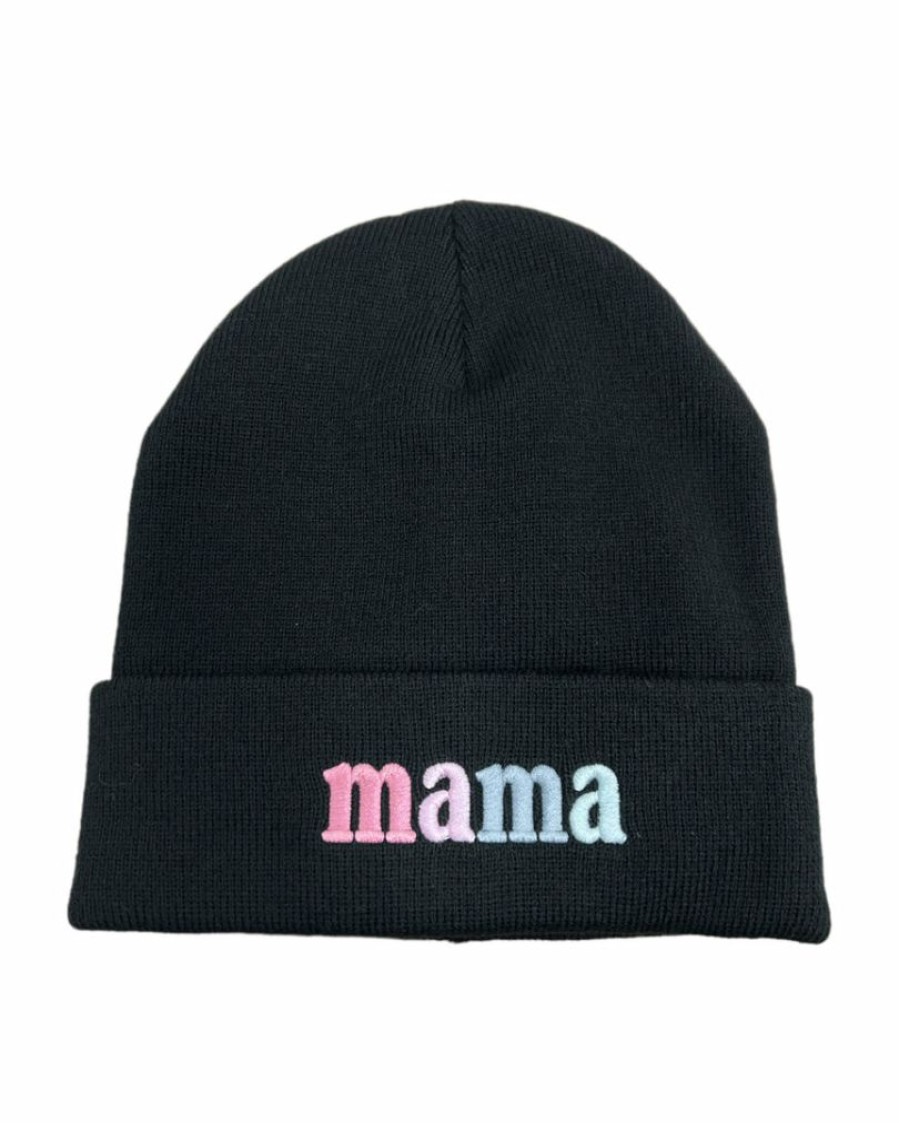 Gameday * | Best Sale Jadelynn Brooke Mama Black Beanie