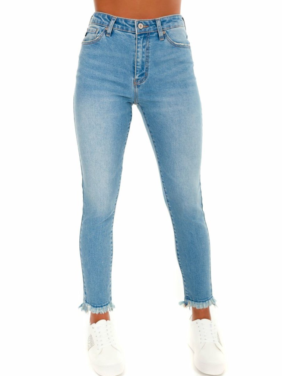 Clothing * | New Kancan Picture This High Rise Skinny Jean Bottoms Light