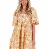 Clothing * | Cheapest Storia To The Top Floral Babydoll Dress Multi