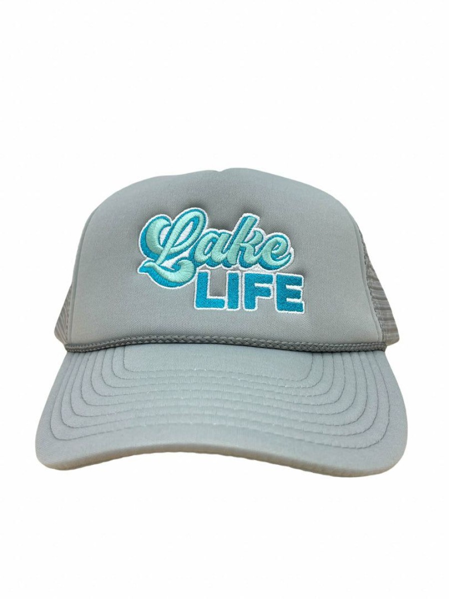 Gameday * | Deals Jadelynn Brooke Grey Lake Life Trucker Hat