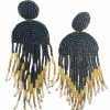 Gameday * | Flash Sale Jewelry Funky Beaded Fringe Earrings