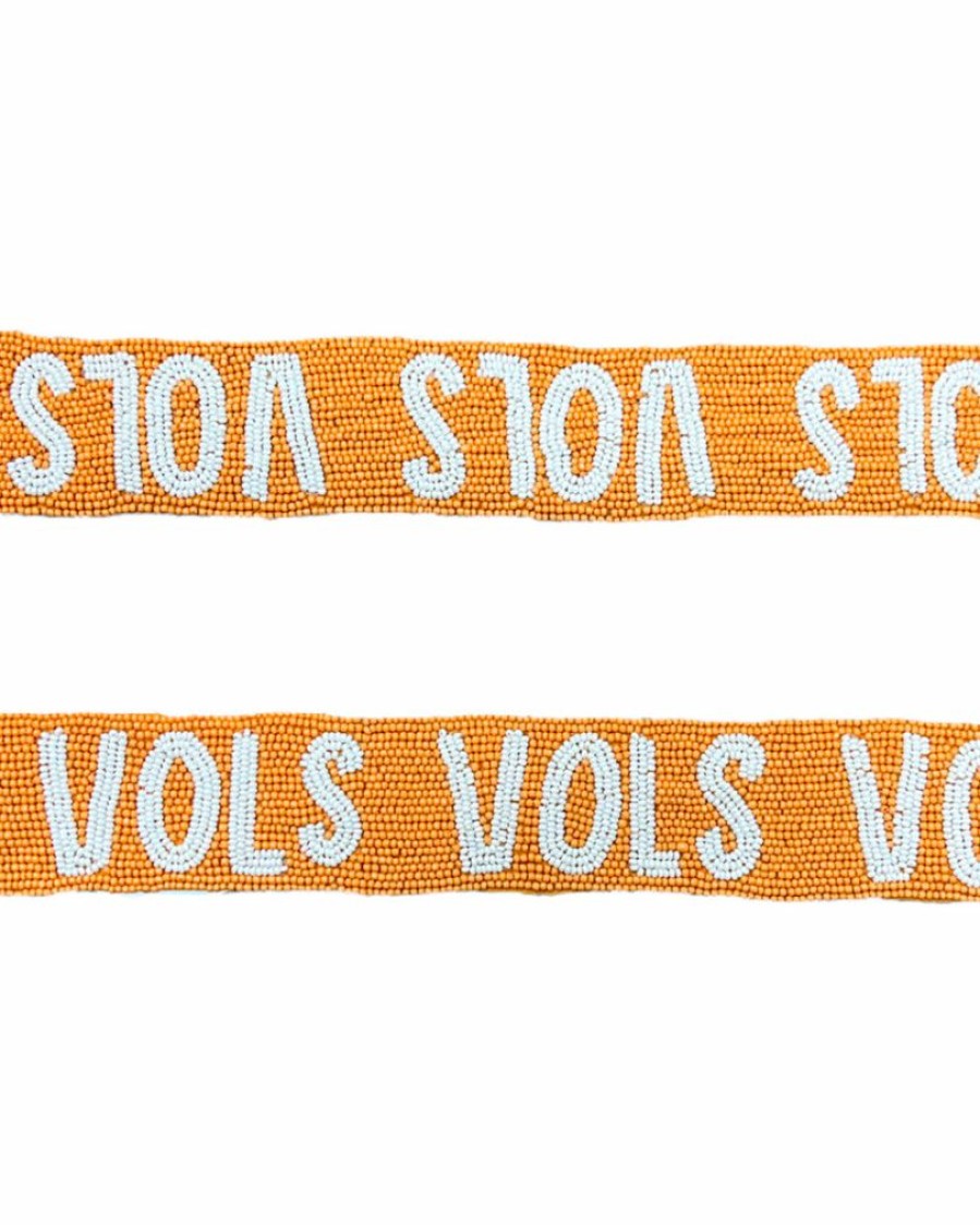 Gameday * | Coupon Capri Designs University Of Tennessee Collegiate Beaded Strap