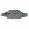 Gameday * | Coupon Bc Handbags Quilted Pewter Fanny Pack