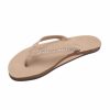 Shoes * | Flash Sale Footwear Crystal Collection Leather Sandal Rainbows Sierra Brown