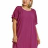 Curvy Girl * | Best Deal Apparel-Curvy Girl Curvy Love You More Linen Dress