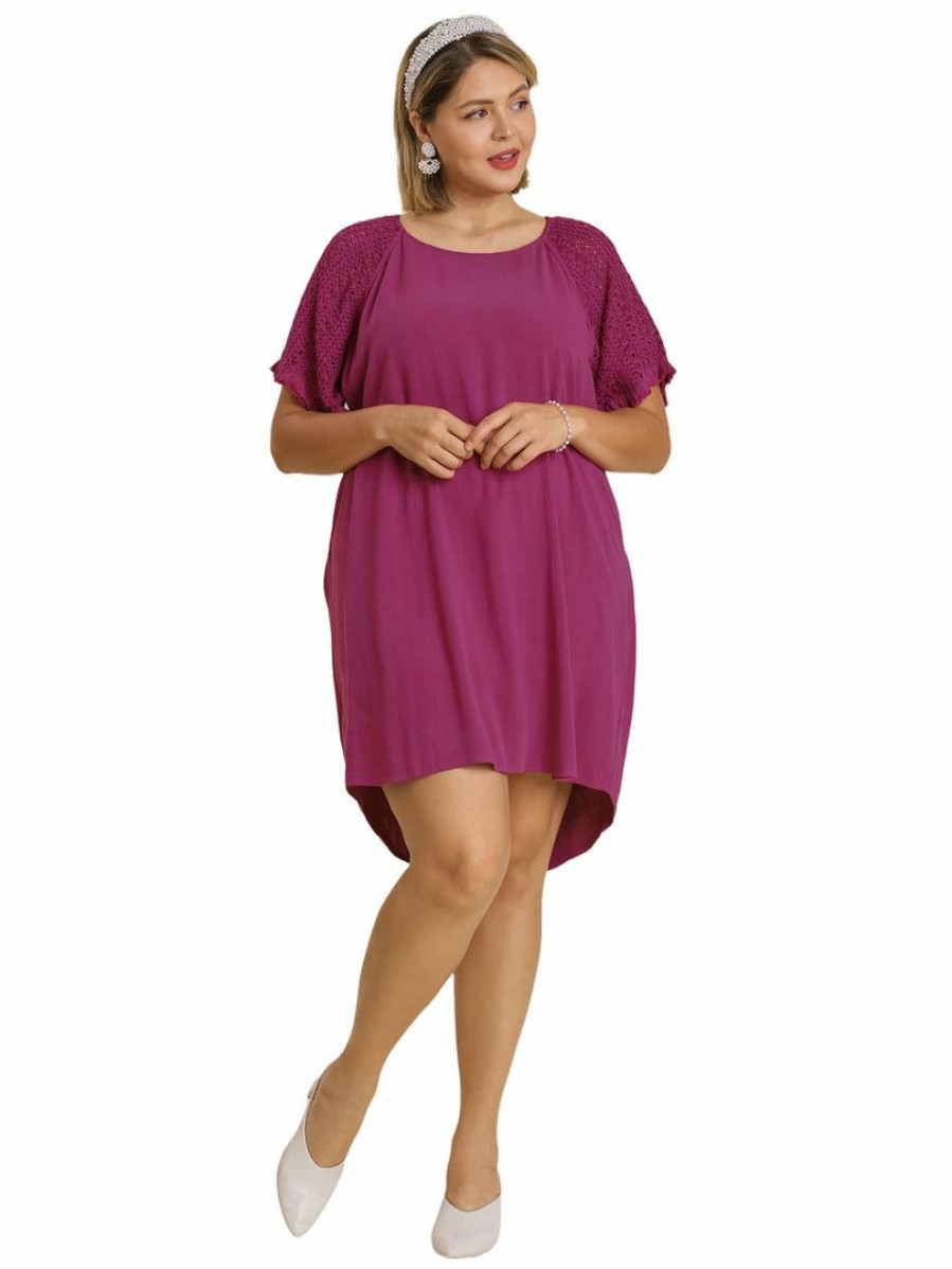 Curvy Girl * | Best Deal Apparel-Curvy Girl Curvy Love You More Linen Dress