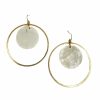 Gameday * | Discount Joyful Jewelry Circle Dangle Hoop Shell Earrings