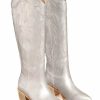 Shoes * | Best Reviews Of Miim Samantha Western Boots Silver