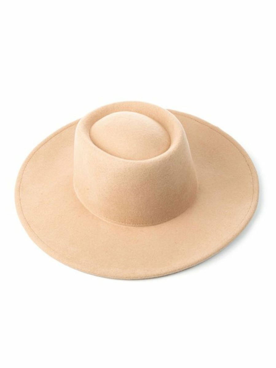 Gameday * | Discount Accessories Step By Step Beige Wool Hat