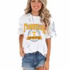 Gameday * | Best Reviews Of Pressbox Graphic Tees Tennessee Gibraltar Tie Dye Tee Gray