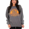 Gameday * | Outlet Livy Lu Queen Volunteers Will Rock You Sweatshirt Gameday Charcoal