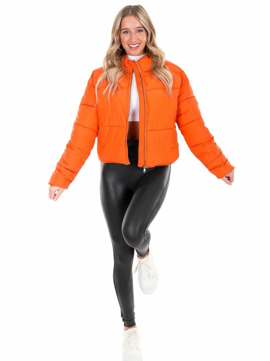 Gameday * | Flash Sale Hyfve Key To The City Puffer Jacket Orange