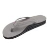 Shoes * | Best Reviews Of Footwear The Willow Double Arch Support Leather Sandal Grey