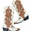 Shoes * | Best Reviews Of Corral Embroidery Cowboy Boots Brown