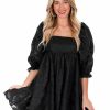 Clothing * | Cheap Storia Broke My Heart Floral Babydoll Dress Black