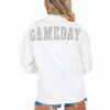 Gameday * | Flash Sale Love Tree Diamond Gameday Denim Jacket White