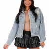 Clothing * | Cheapest Blue B Like A Love Song Sparkling Jacket Denim