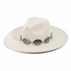 Gameday * | Best Deal Fame Accessories Oval Disc Chain Fedora Hat Hats