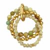 Gameday * | Discount Jewelry Leave You Hanging Beaded Stack Bracelet