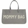 Gameday * | Discount Accessories Mommy Bag Grey Canvas Tote