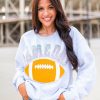 Gameday * | Coupon Josie'S Boutique Rhinestone Gameday Sweatshirt Graphic Tees Heather Grey