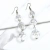 Gameday * | Budget Jewelry Triple Drop Crystal Earrings