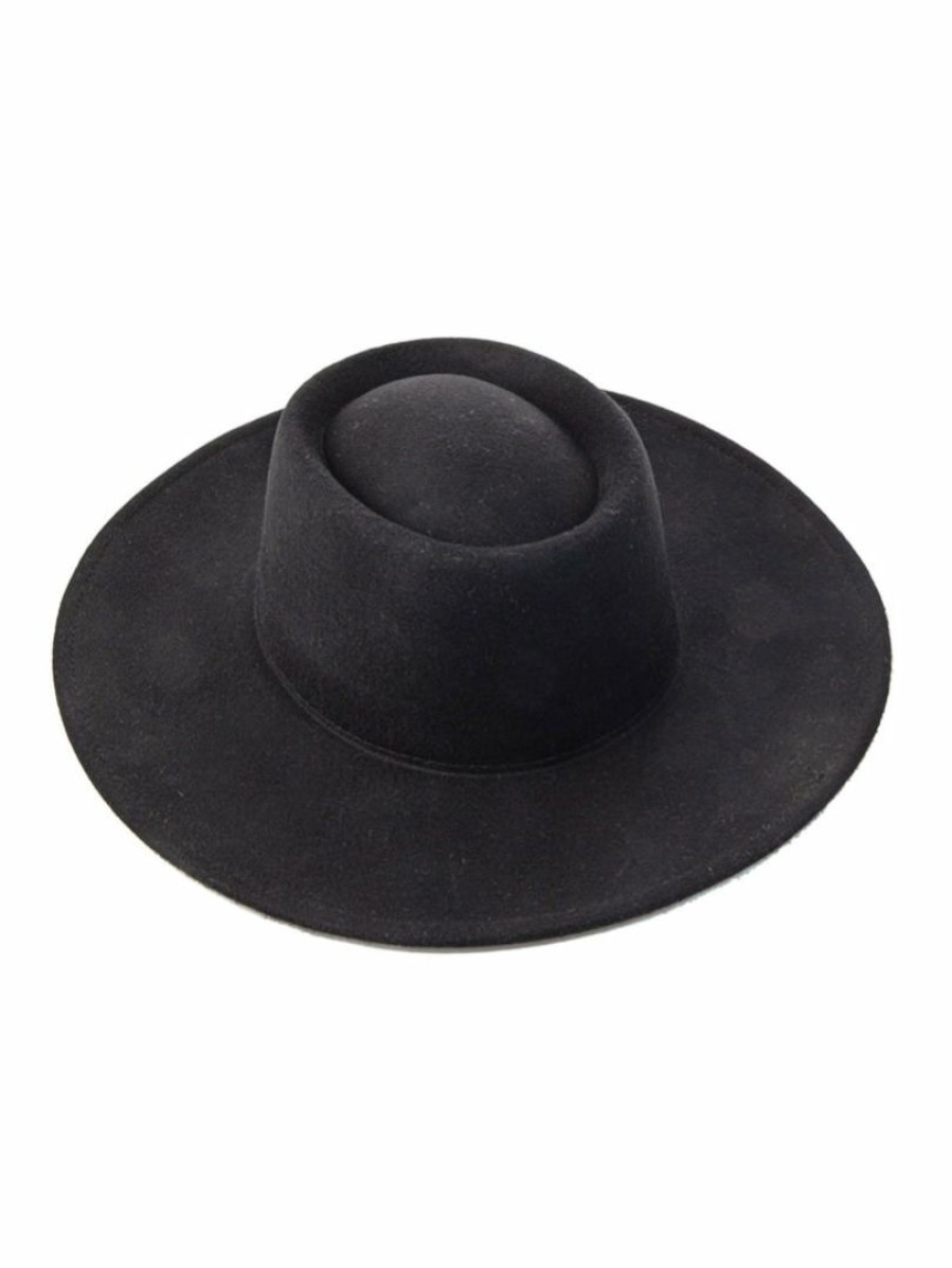 Gameday * | Promo Accessories Step By Step Black Wool Hat