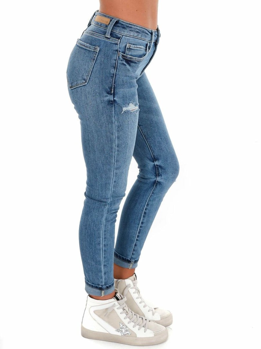 Clothing * | Best Reviews Of Cello Bottoms So Over You Mid Rise Skinny Jean Medium