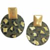 Gameday * | Wholesale Jewelry Seeing Spots Olive Leopard Earrings