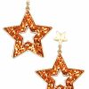 Gameday * | Hot Sale Jewelry Star Of The Night Glitter Star Earrings