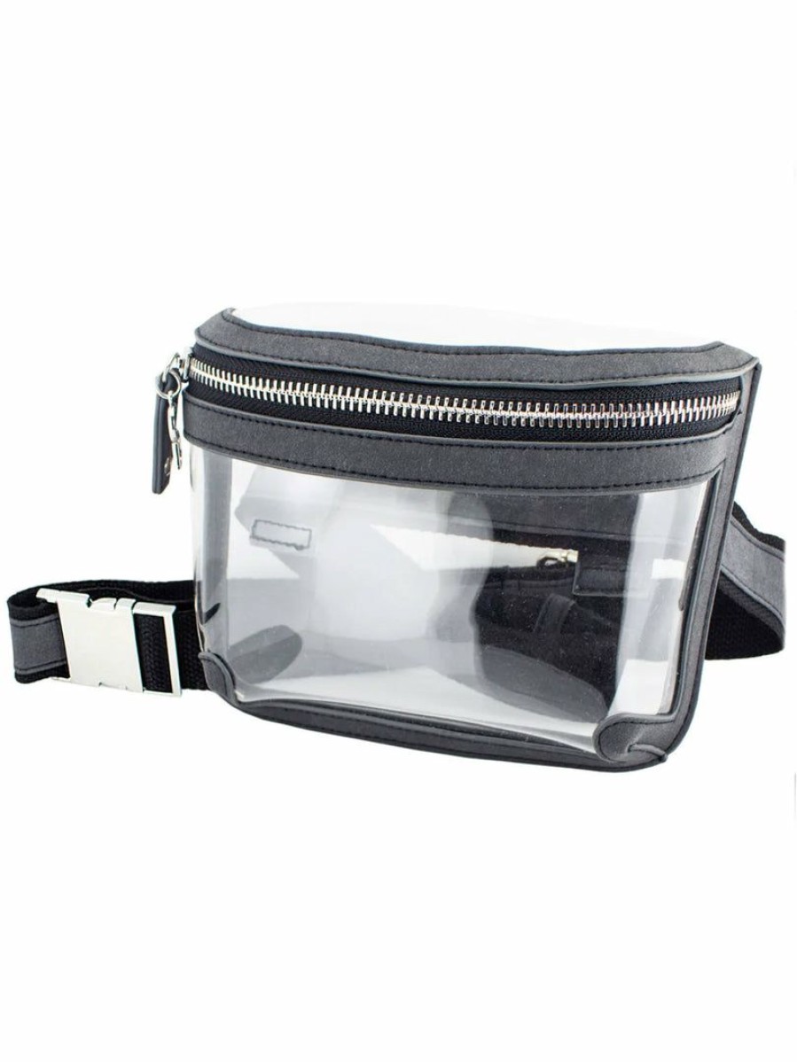 Gameday * | Best Reviews Of Capri Designs Clear Cool Gray Belt Bag Accessories