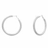 Gameday * | Best Sale Rnk Earrings 2.3 Inch Brass Hollow Hoop