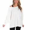 Clothing * | Top 10 Bucket List Truth Hurts Tunic Top Tops White