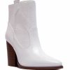 Shoes * | Outlet East Lion Corp Slay Croco Western Bootie Booties White