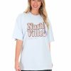 T-Shirts * | Discount Bacon Lettuce Tomato Nashville Oversized Graphic Tee T-Shirts Light Blue