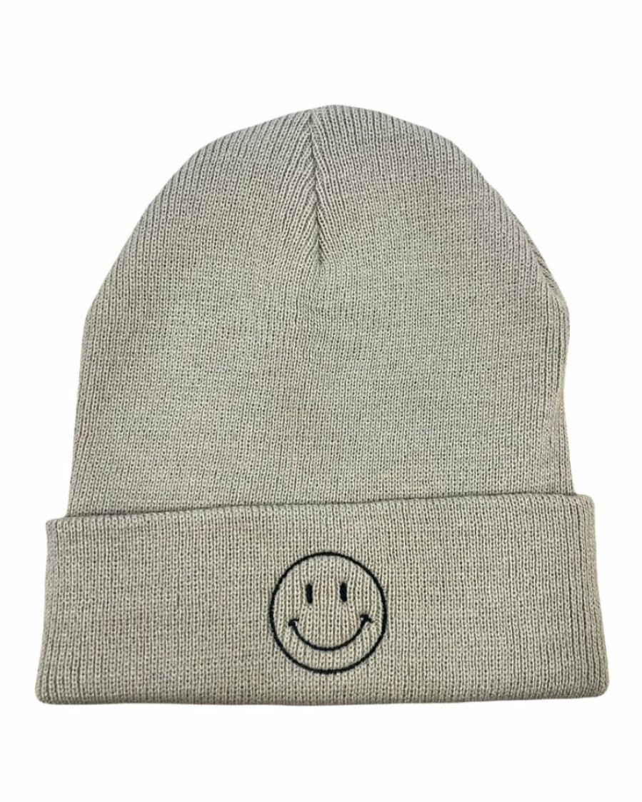 Gameday * | Cheap Accessories Hats Embroidered Smiley Beanie